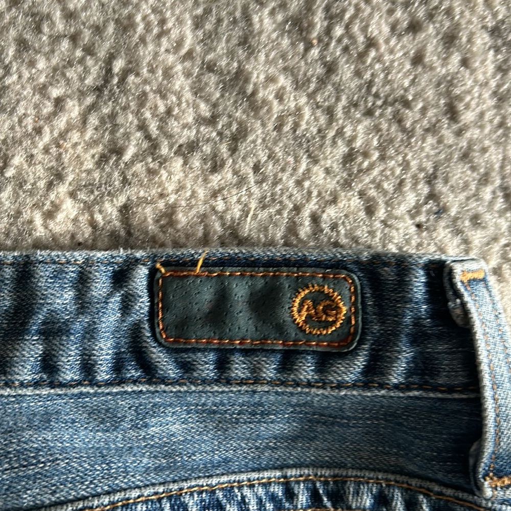 Ag Adriano Goldschmied Light Blue Cropped Ankle Jeans - Picture 6 of 6